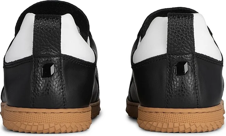 Women's Start Leather & Suede Low-Top Sneakers - Calf Black - Size 7 - Image 3