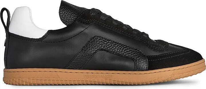 Women's Start Leather & Suede Low-Top Sneakers - Calf Black - Size 7