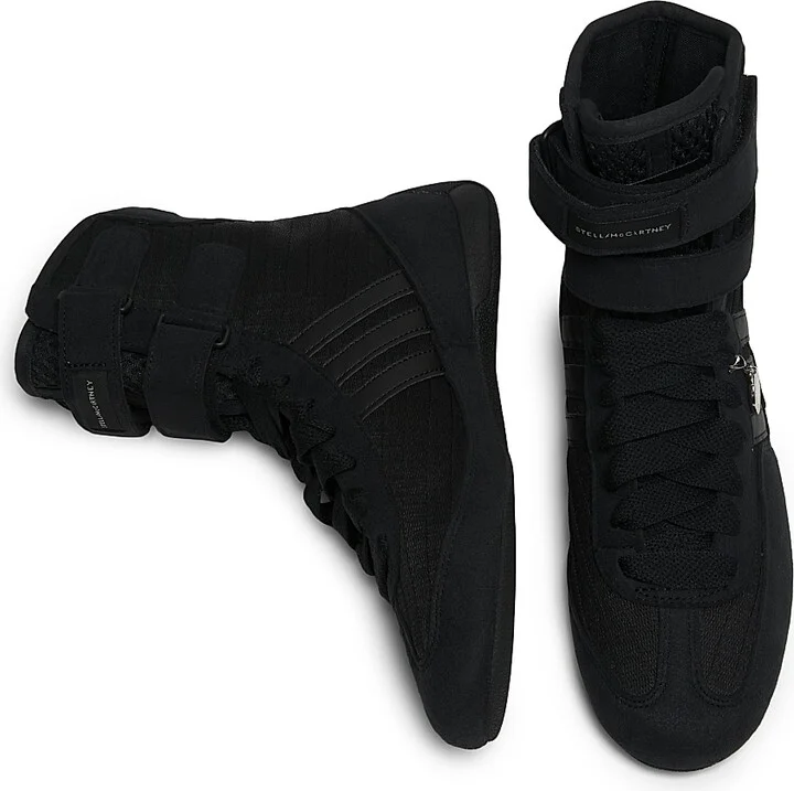 Women's Stella McCartney x adidas Rasant Logo Sneakers - Black - Size 3.5 - Image 4