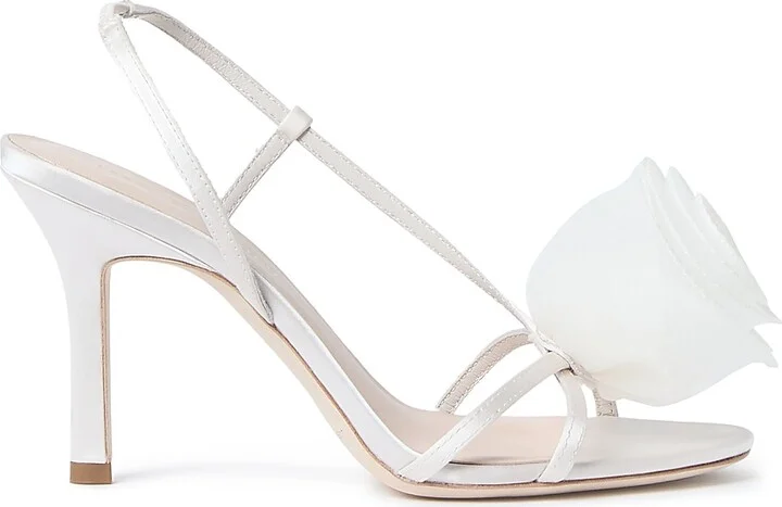 Women's Steph Organza Rosette 100MM Stiletto Sandals - Blush - Size 10 - Image 10