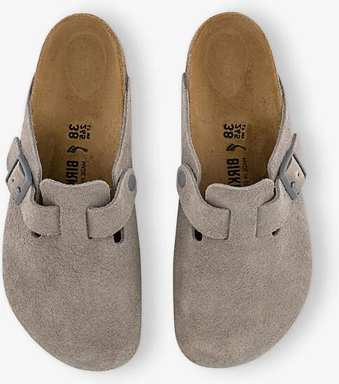 Womens Stone Coin Boston Branded Suede Clogs Eur 39 / 6 Uk Women - Image 2