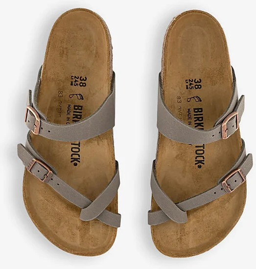 Womens Stone Mayari Faux-Leather Sandals Eur 39 / 6 Uk Women - Image 2