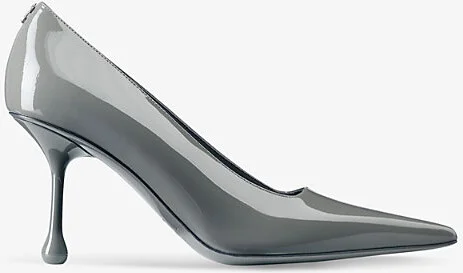 Womens Storm Ixia 80 Logo-Embellished Patent-Leather Heeled Courts Eur 38.5 / 5.5 Uk Women