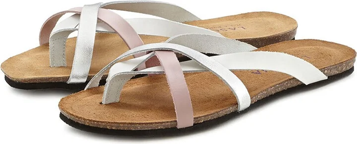 Women's Strap Detail Leather Sandals