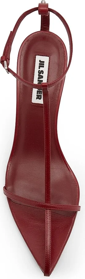 Women's Strappy 65MM Heel Sandals - Chili Red - Size 7 - Image 4