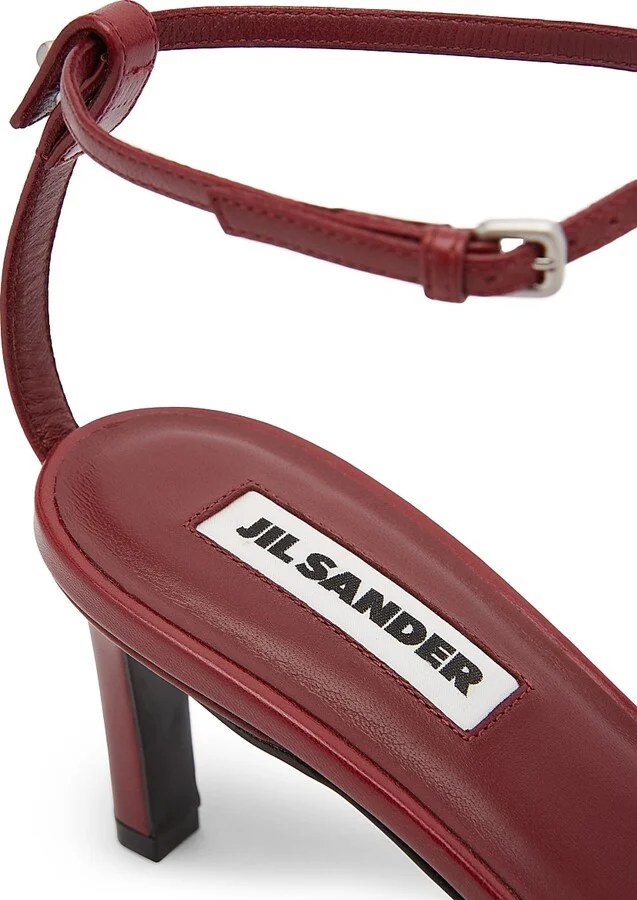 Women's Strappy 65MM Heel Sandals - Chili Red - Size 7 - Image 5
