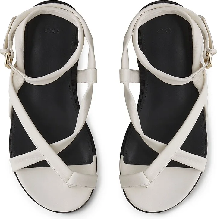 Women's Strappy Gladiator Leather Sandals - Black - Size 6 - Image 6