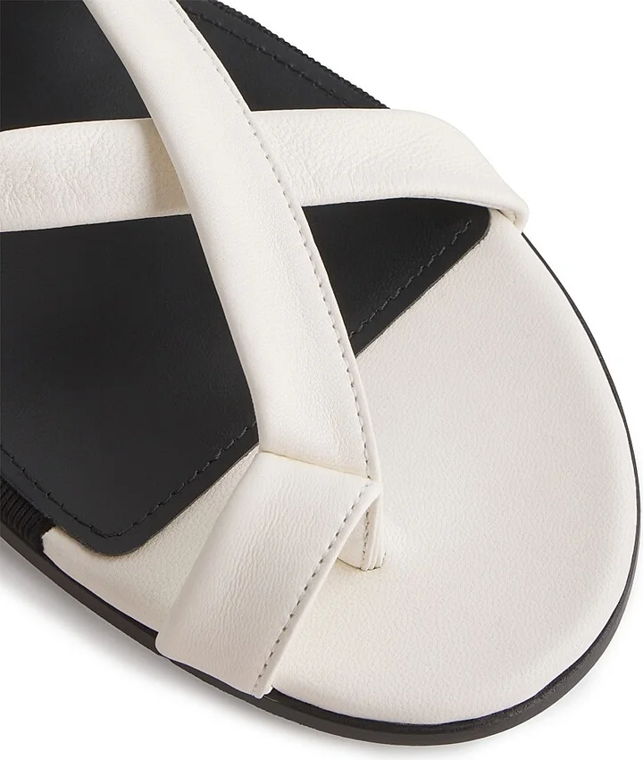 Women's Strappy Gladiator Leather Sandals - Black - Size 6 - Image 7
