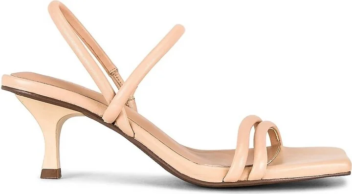 Women's Strappy Kitten Heel In Vacchetta