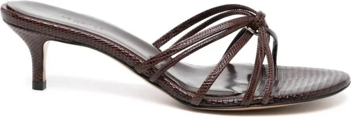 Women's Strappy Kitten Heel Sandal In Bruciato