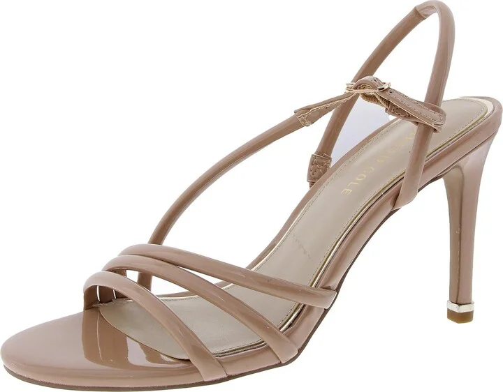 Womens Strappy Round Toe Heels