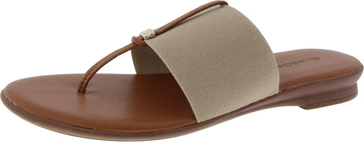 Womens Stretch Canvas Thong Sandals