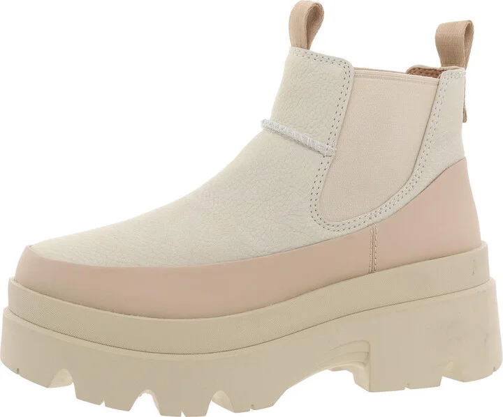 Womens Stretch Leather Booties