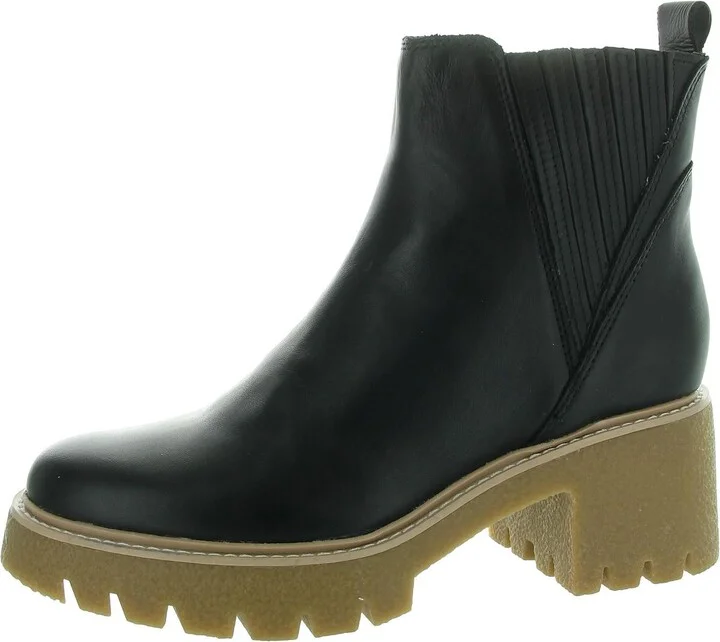 Womens Stretch Leather Chelsea Boots