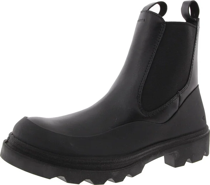 Womens Stretch Leather Chelsea Boots