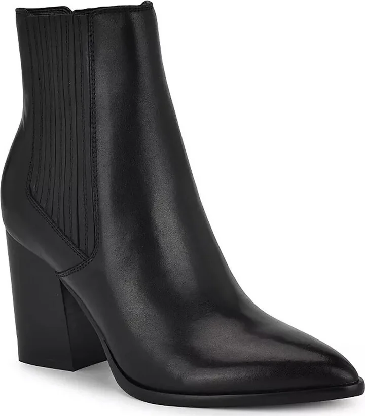 Womens Stretch Leather Chelsea Boots