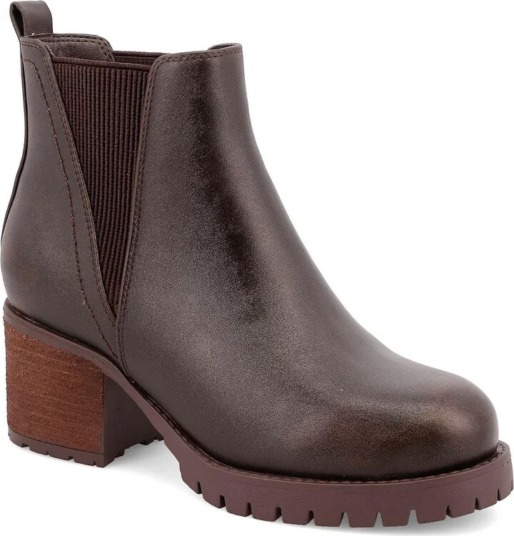 Womens Stretch Manmade Chelsea Boots