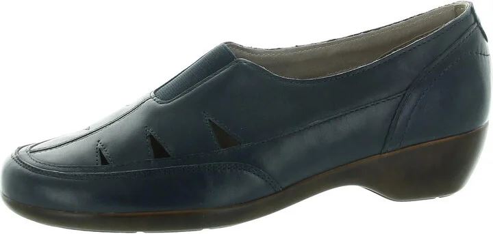 Womens Stretch Patent Leather Loafers