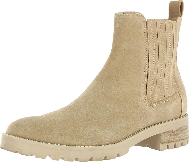 Womens Stretch Suede Chelsea Boots