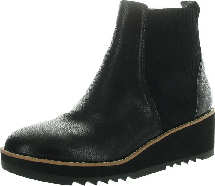 Womens Stretch Wedge Boots