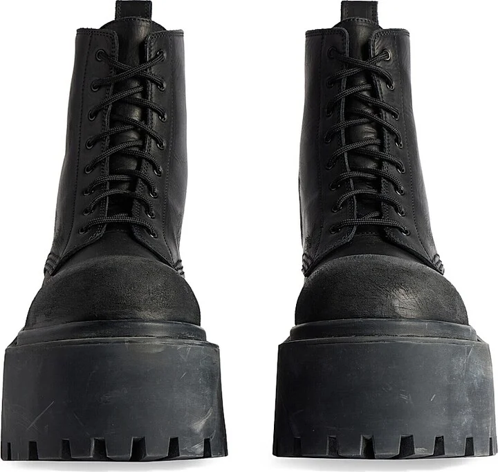 Women's Strike Platform Booties - Black - Size 5 - Image 4