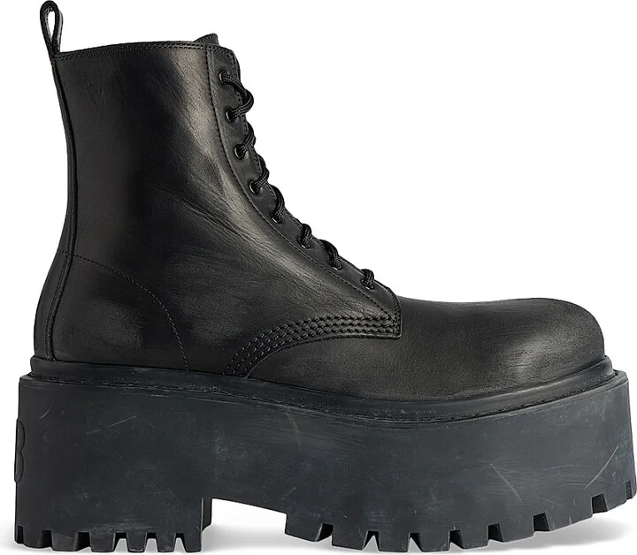 Women's Strike Platform Booties - Black - Size 5