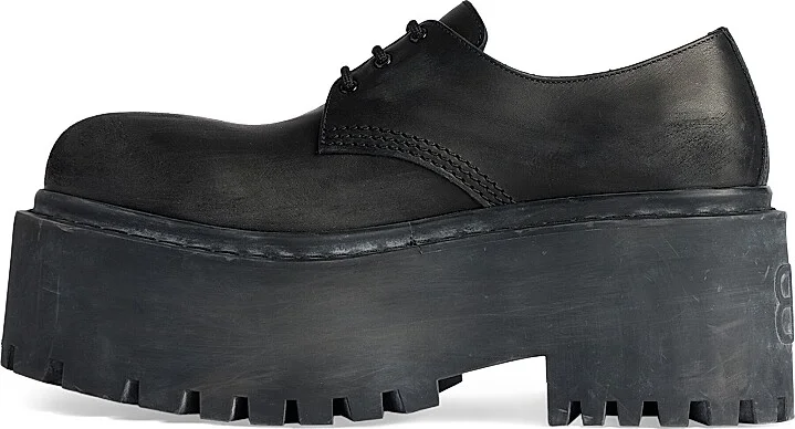 Women's Strike Platform Derby Shoes - Black - Size 6 - Image 3
