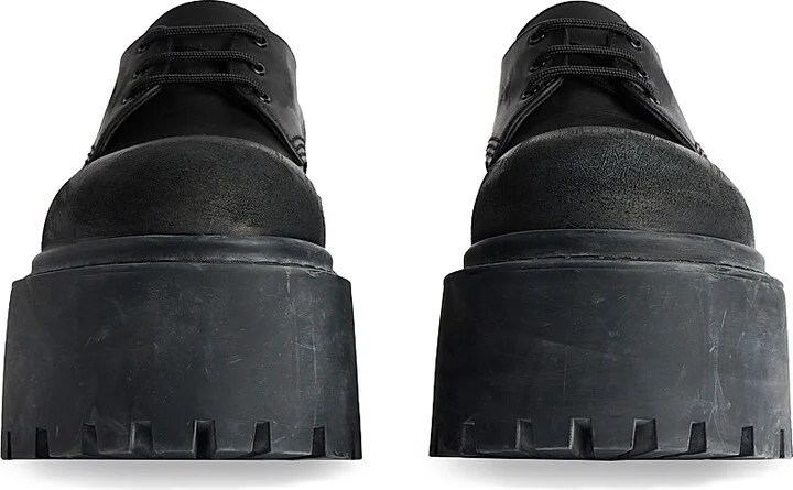 Women's Strike Platform Derby Shoes - Black - Size 6 - Image 4