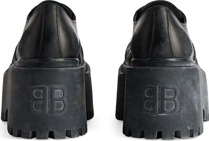 Women's Strike Platform Derby Shoes - Black - Size 6 - Image 5