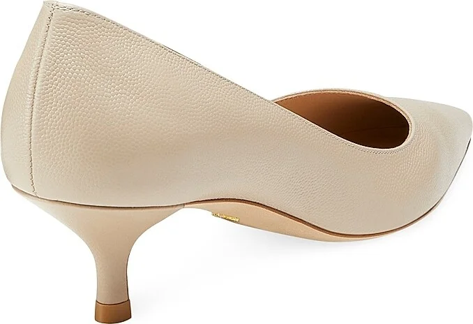 Women's Stuart 50MM Patent Leather Kitten-Heel Pumps - Dune - Size 7 - Image 3