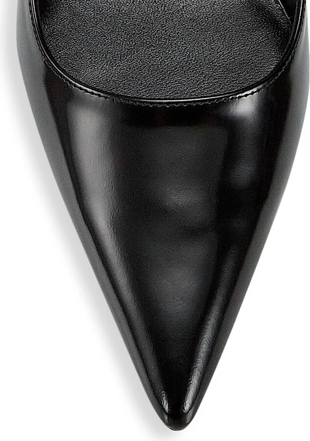 Women's Stuart 85MM Leather Block Pumps - Black - Size 5.5 - Image 4