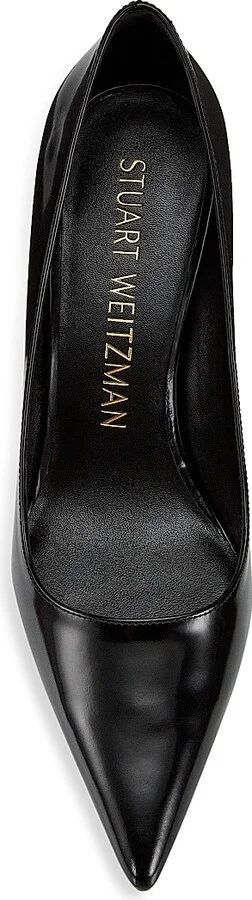 Women's Stuart 85MM Leather Block Pumps - Black - Size 5.5 - Image 5