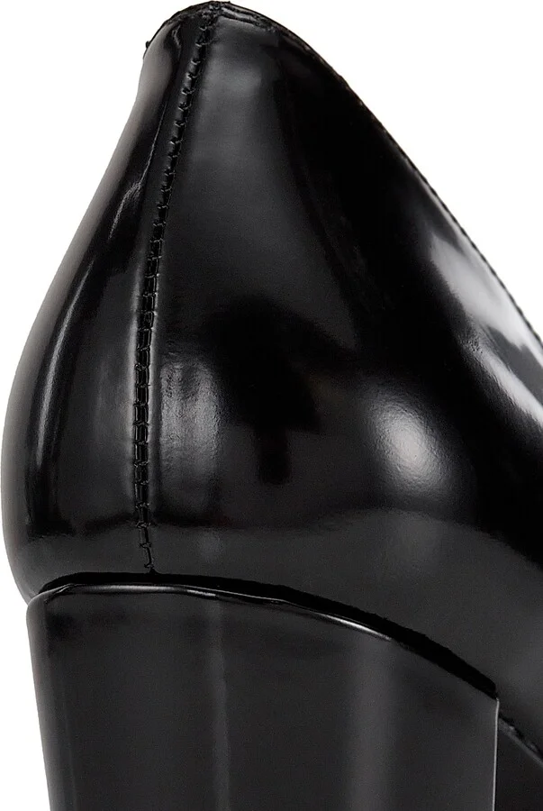 Women's Stuart 85MM Leather Block Pumps - Black - Size 5.5 - Image 6
