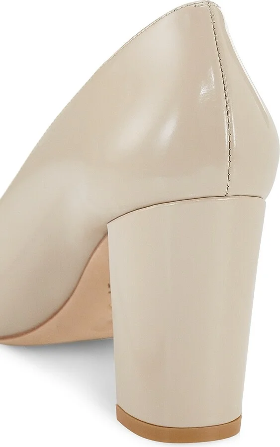 Women's Stuart 85MM Leather Block Pumps - Black - Size 5.5 - Image 11