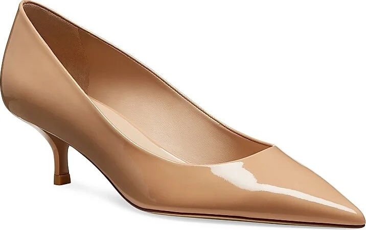Women's Stuart Power 50MM Patent Leather Pumps - Adobe - Size 10 - Image 2