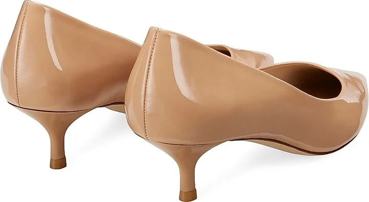 Women's Stuart Power 50MM Patent Leather Pumps - Adobe - Size 10 - Image 3