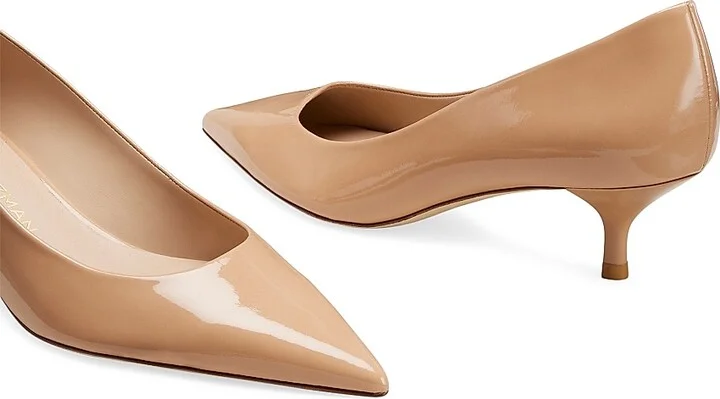 Women's Stuart Power 50MM Patent Leather Pumps - Adobe - Size 10 - Image 4