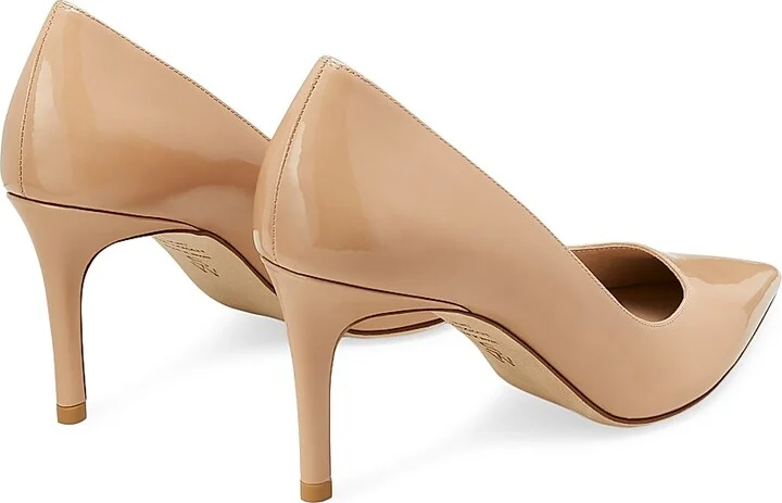 Women's Stuart Power 75MM Patent Leather Pumps - Adobe - Size 10 - Image 3