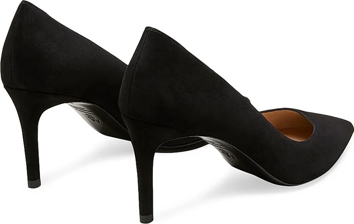 Women's Stuart Power 75MM Suede Pumps - Black - Size 10 - Image 3