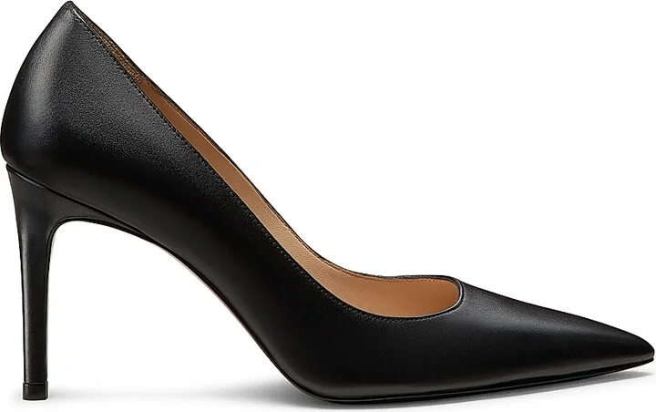 Women's Stuart Power 85MM Leather Pumps - Adobe - Size 10 - Image 8