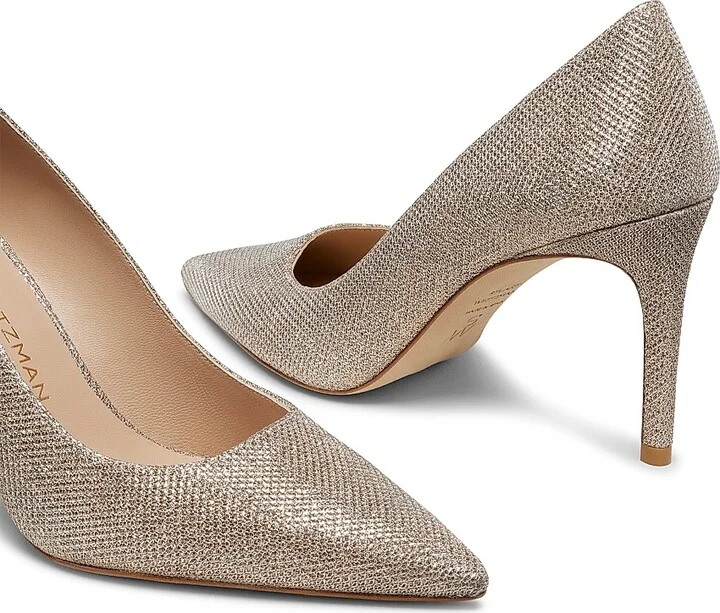 Women's Stuart Power 85MM Point-Toe Pumps - Poudre - Size 10 - Image 4