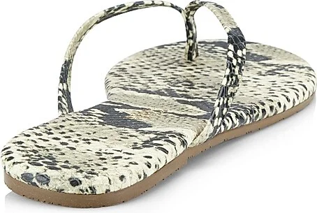Women's Studio Exotic Cheetah-Print Flip Flops - Sand Snake - Size 6 - Image 3