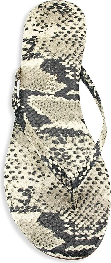 Women's Studio Exotic Cheetah-Print Flip Flops - Sand Snake - Size 6 - Image 5