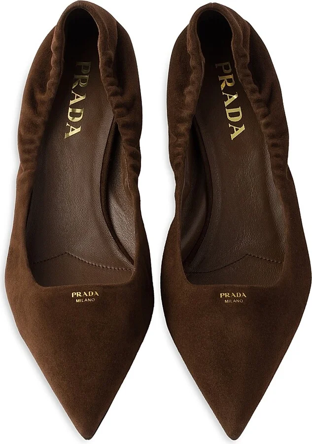 Women's Suede 55MM Pumps - Dark Brown - Size 5.5 - Image 2