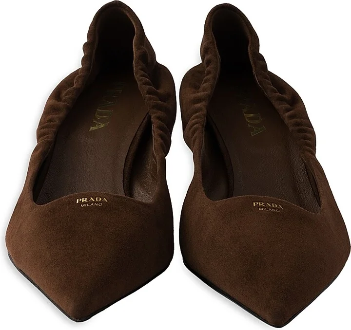 Women's Suede 55MM Pumps - Dark Brown - Size 5.5 - Image 4