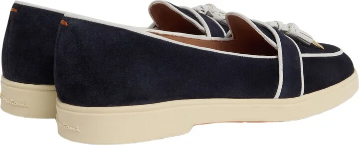 Women's suede and leather tassel loafer - Image 3