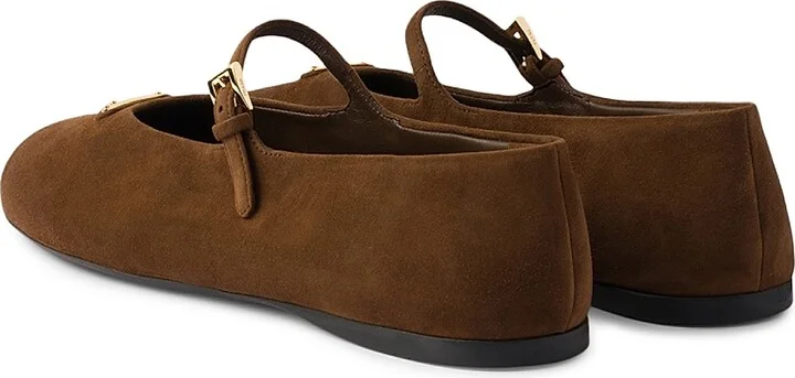 Women's Suede Ballerinas - Brown - Size 5.5 - Image 3