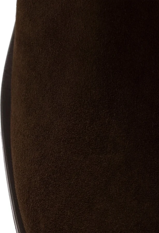 Women's Suede Booties - Brown - Size 5 - Image 6