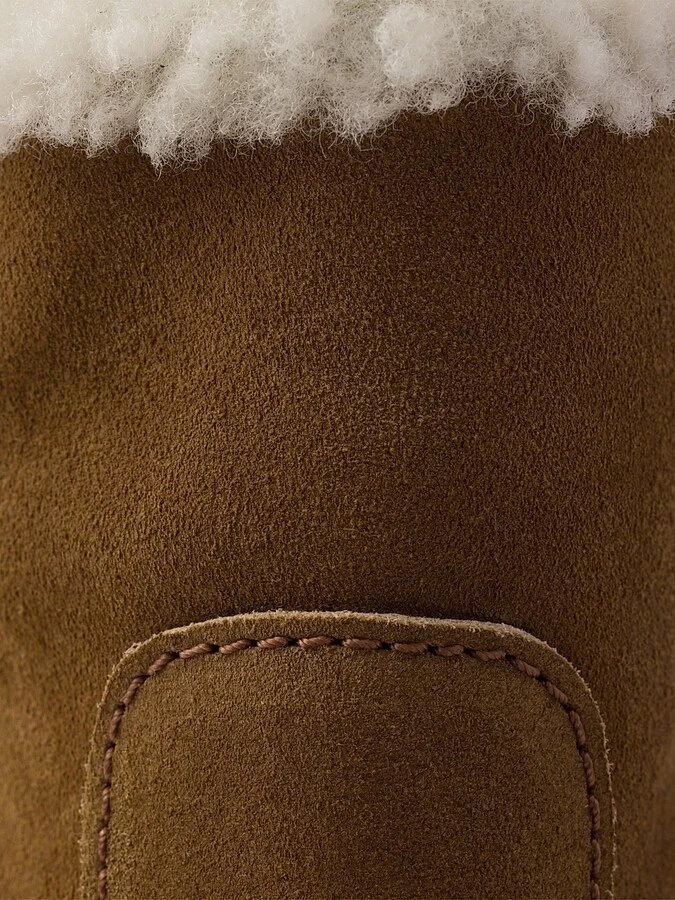 Women's Suede Booties - Brown - Size 5 - Image 6