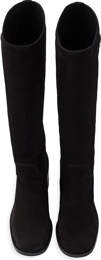 Women's Suede Boots - Black - Size 6.5 - Image 3